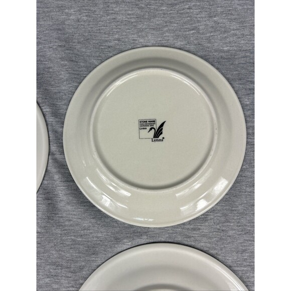 CHRISTMAS TREE Plates, 4 Small 7.5”, Stone Ware, Lynn’s, Vintage - Picture 11 of 16